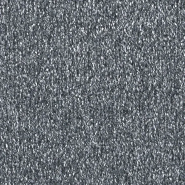 Draufsicht auf Vorwerk Celina 3S22 blau Teppichboden mit Preisschild 89,91 €/m²